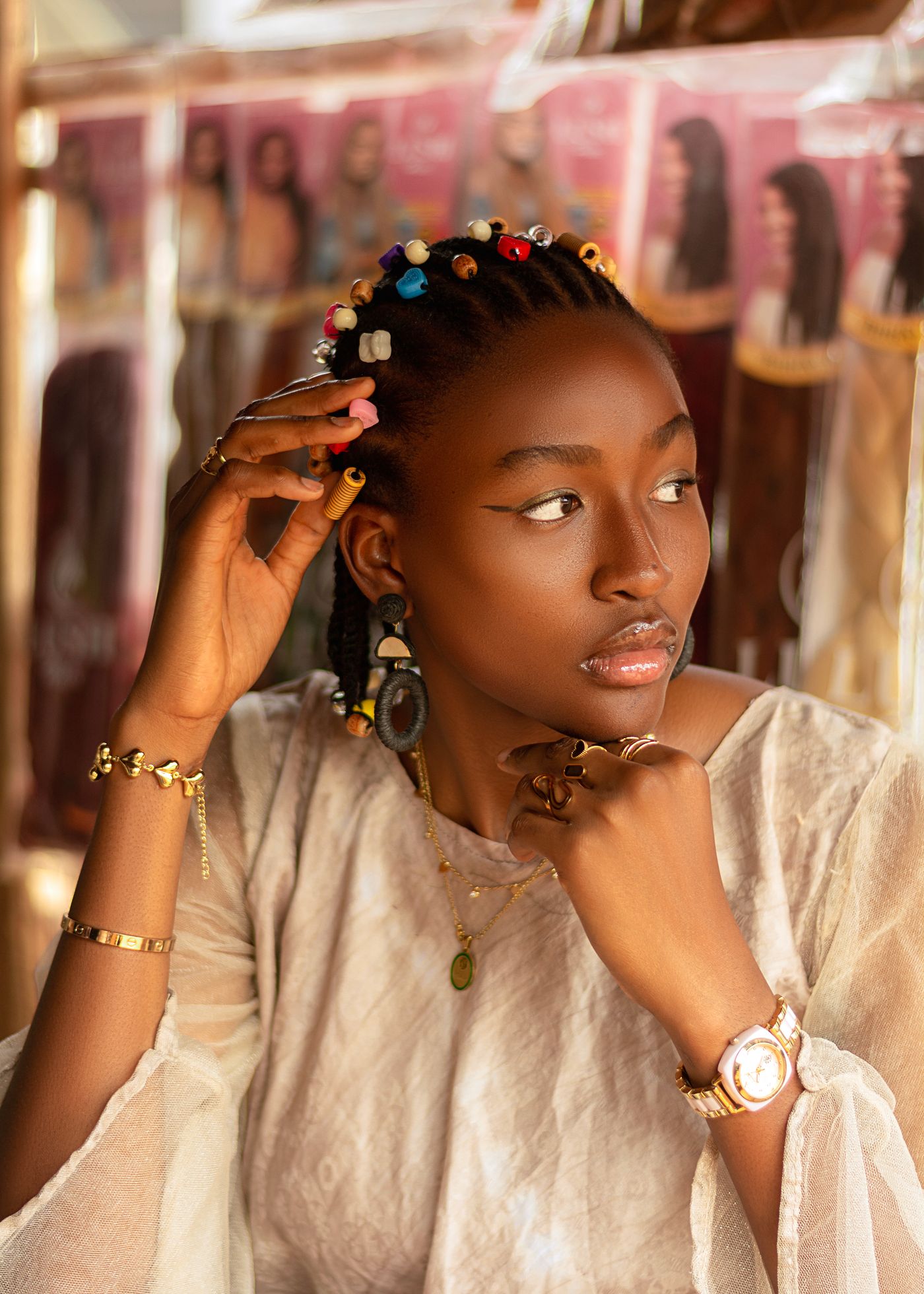 Decorative braid styling detail