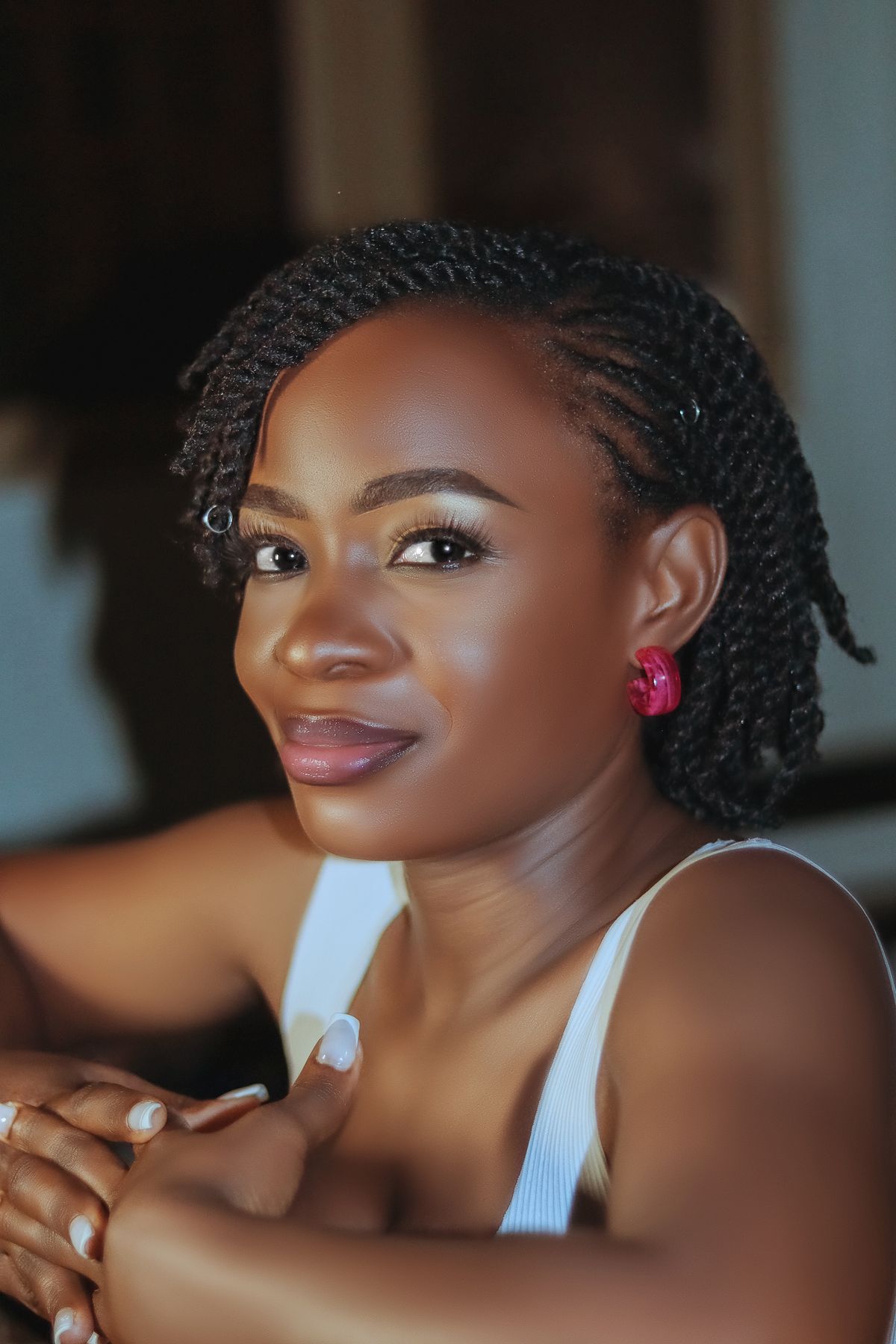 Twists met warme highlights