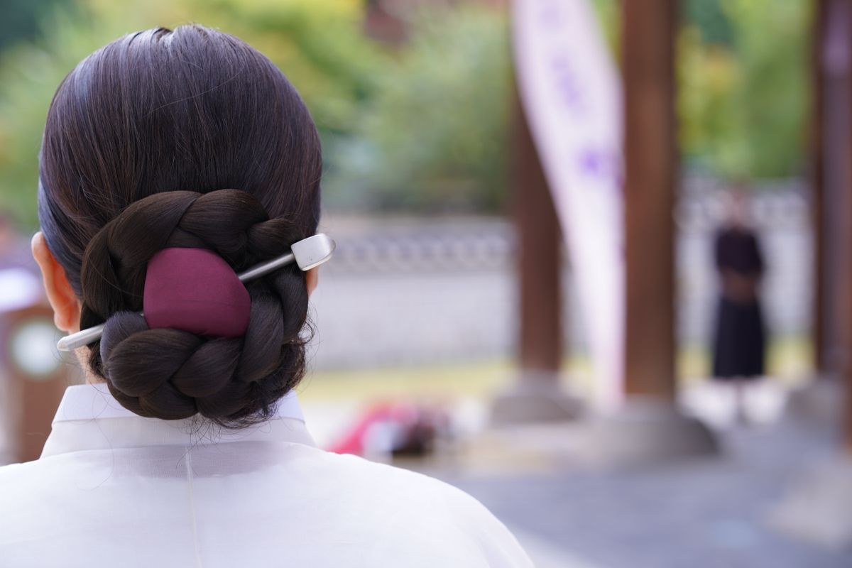 Gevlochten updo